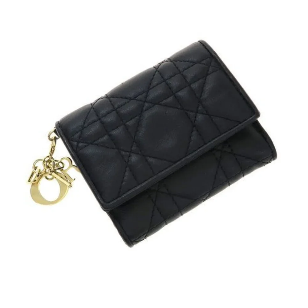 Christian Dior Lady Dior Lotus Wallet m900